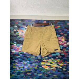 Patagonia Mens Size Medium Khaki Elastic Waist Shorts Casual Outdoor